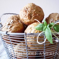 Muffins alle melanzane e basilico