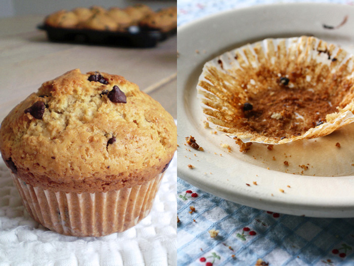 Muffins allo yogurt e cioccolato (ricetta)