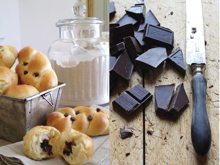 Pane e cioccolata (brioches al cioccolato di Sabrine d'Aubergine)