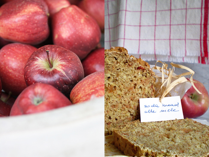 Soda bread con farina di lino : Fragole a merenda