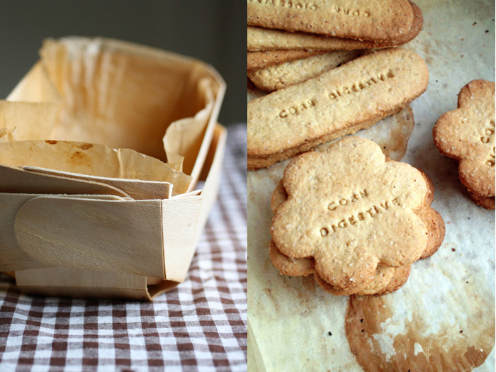 Corn digestive biscuits: biscotti digestives con farina di mais