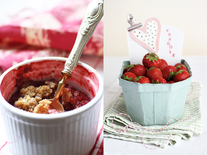 CRumble di fragole ai fiocchi d'avena