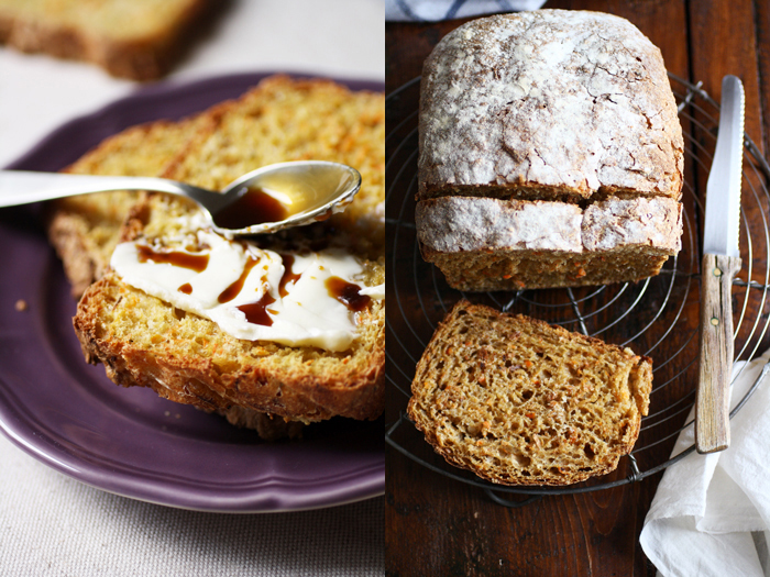 Pane con carote e zucchine