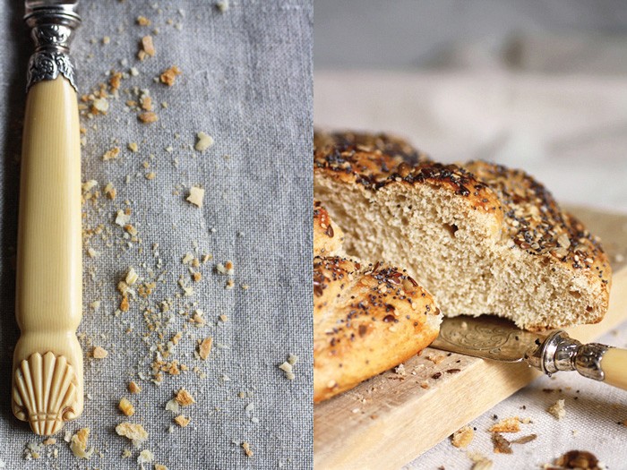 pane di segale e semi con copertura croccante