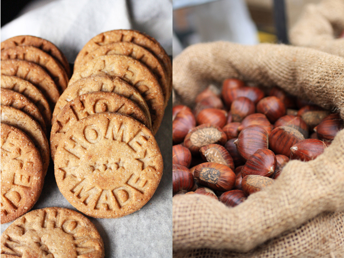 Biscotti integrali alle castagne