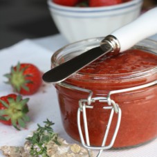 Fragole e peperoni dip