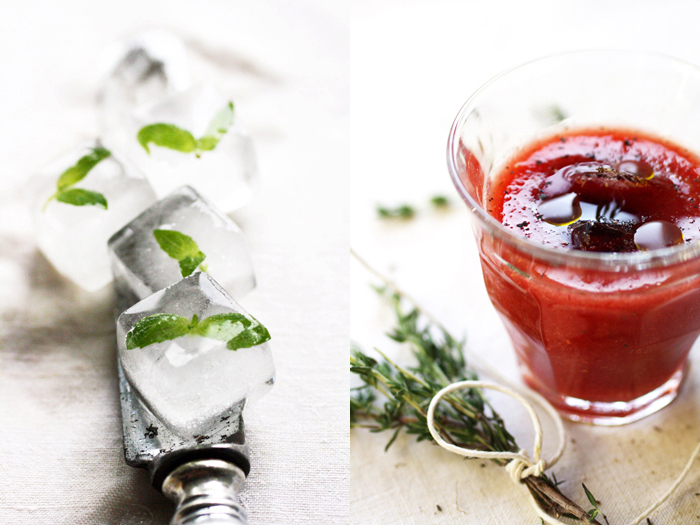 POmodori, fragole, basilico: tutto in un cicchetto!