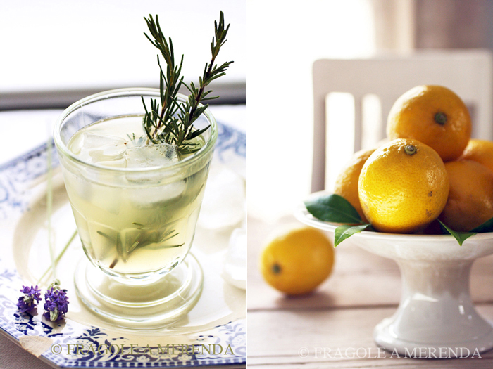 Limonata al miele lavanda e rosmarino