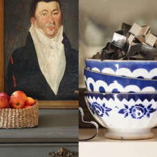 Mele, vecchi ritratti e ciotole vissute, dalla cucina di FRAGOLE