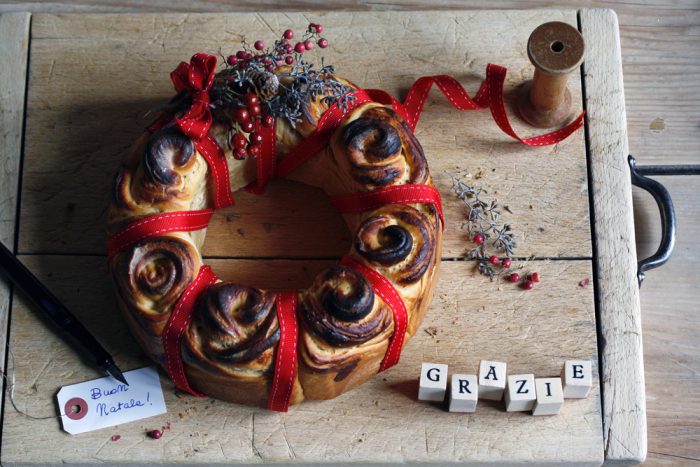 Finalmente Natale! E una ghirlanda di pane...